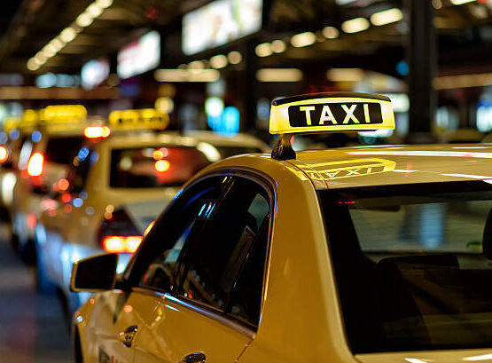 Sign of a waiting taxi